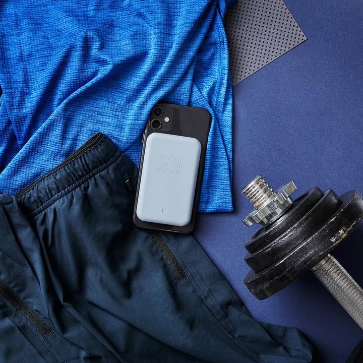 Produktbild Kreafunk toCHARGE QI powerbank - Cloudy Blue (KFKE85) (5000 mAh, 15 W)