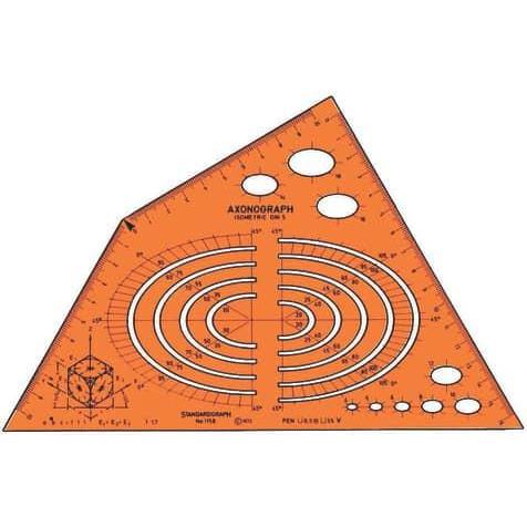 Standardgraph, Lineal, Schablone Isometric