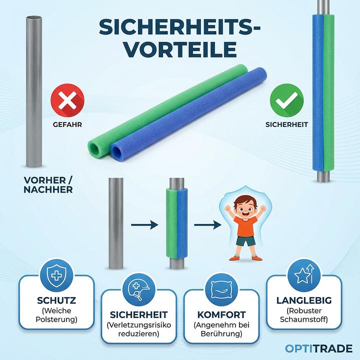 Image du produit Hudora 2 tubes en mousse de 25 mm