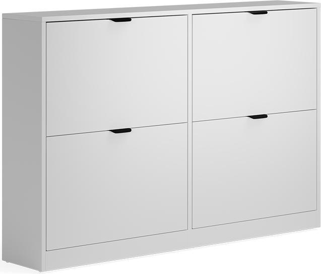 Produktbild Vicco Schuhkipper Gizmo, Weiss, 115 x 77.6 cm mit 2x2 Fächern (22 x 115 x 77.60 cm)