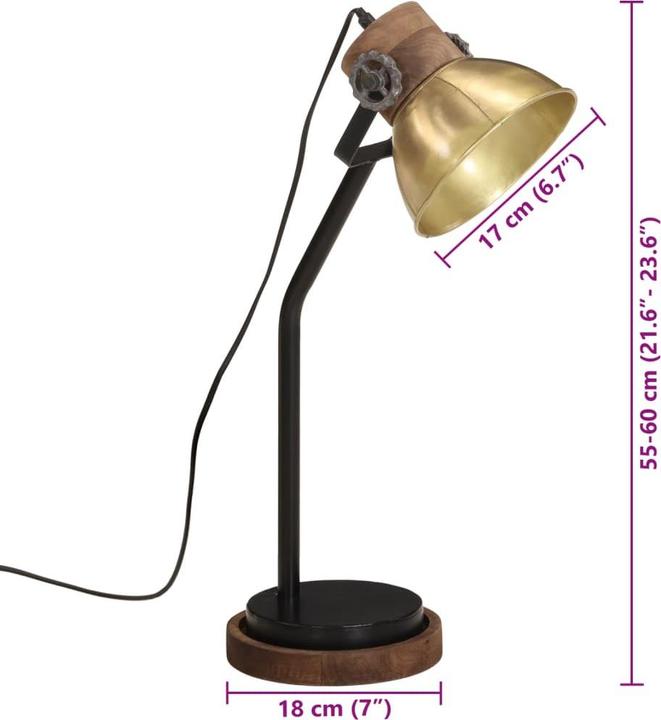 Produktbild vidaXL Schreibtischlampe (E27)