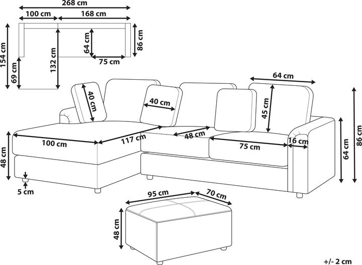 Produktbild Beliani Kohlo (4-Sitzer)