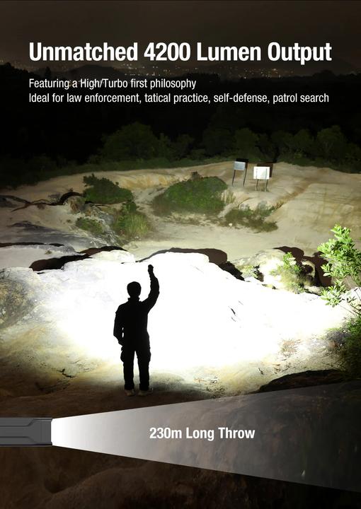 Actual product image Klarus FlatTac X1-E (14.75 cm, 4200 lm)