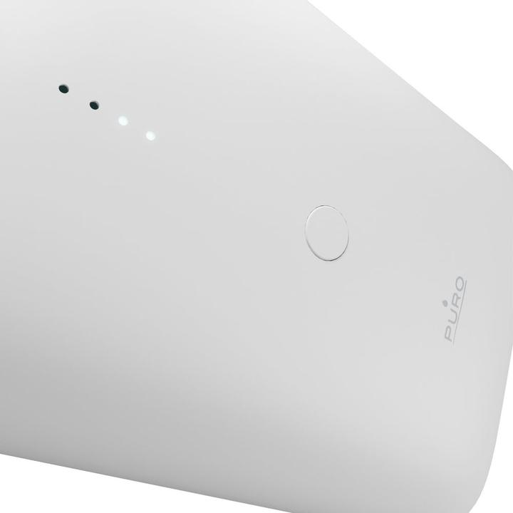 Actual product image Puro Power Bank Compact Mini USB-C & USB-A biały (10000 mAh, 22.50 W, 37 Wh)