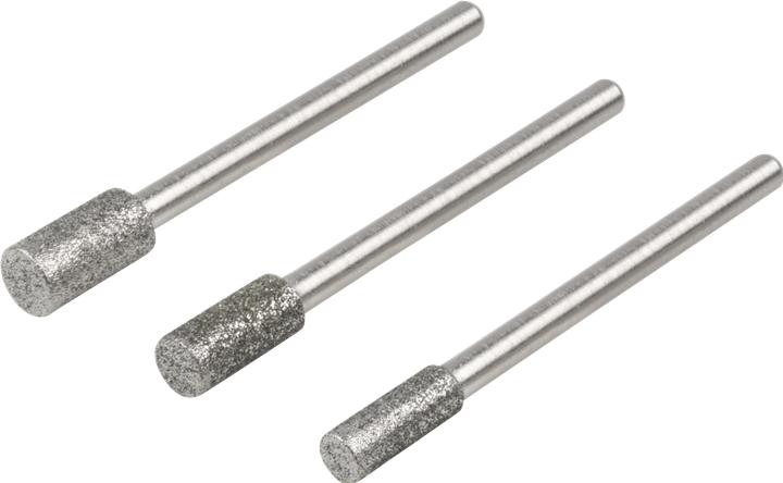 Image du produit wolfcraft 1 jeu de meules sur tige cyl. diamant, 3 pcs.