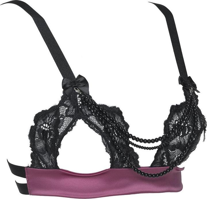 Image du produit Les Jupons de Tess Swarovski pearls open bra (M)