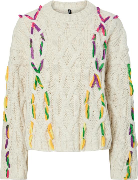Actual product image Pieces Pclydia Ls Oneck Braid Knit (L)