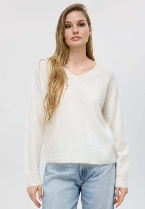 Produktbild Bellemere Pullover Brushed Silk Cashmere V-Neck Sweater (One Size)