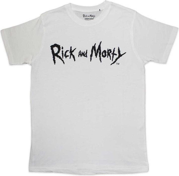 Immagine prodotto Rick And Morty Maglietta Monocromo Logo Adulto Unisex (S)