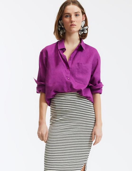 Immagine prodotto La Redoute Collections Lockeres Leinenhemd (46)