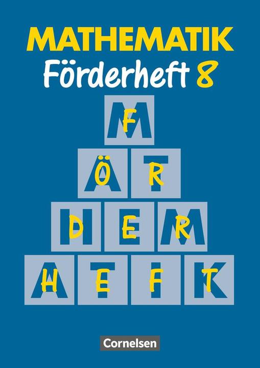 Produktbild Mathematik Förderheft 8 (Deutsch, 2001)
