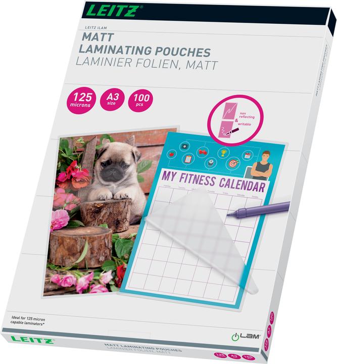 Leitz iLAM Heisslaminierfolien matt A3 (A3, 100 Stück, 125 µm)