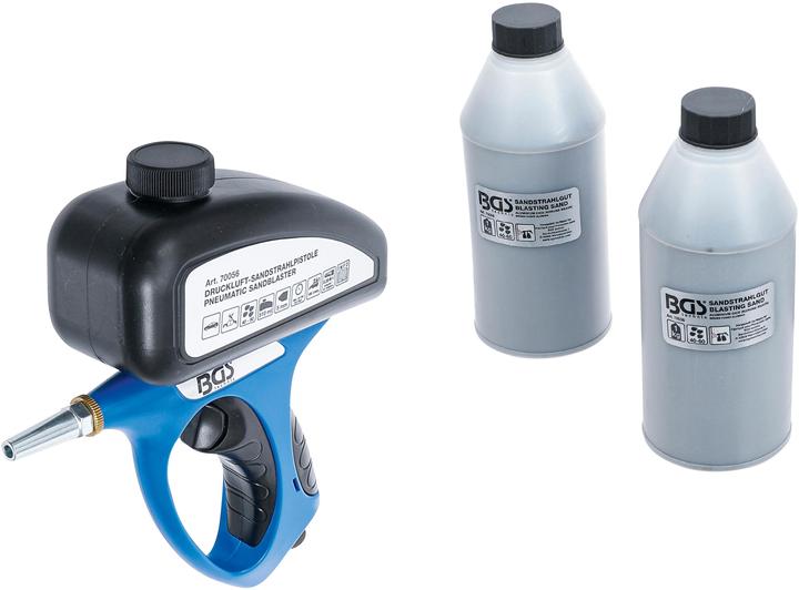 Image du produit BGS Pistolet de sablage pneumatique avec accessoires 3 pièces