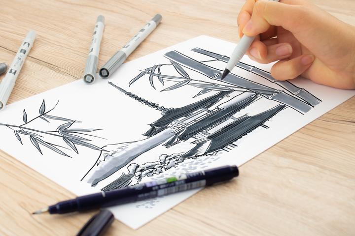 Immagine prodotto Tombow Penna a doppio pennello ABT PRO (Grigio scuro, Grigio, 5 x)