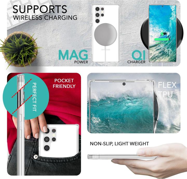 Immagine prodotto Nalia Copertura ibrida trasparente con catena da appendere al collo