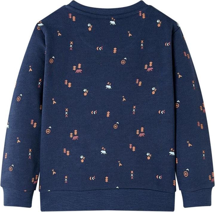 Produktbild VidaXL Kinder-Sweatshirt Marineblau Melange 116,Material: 92 (116)