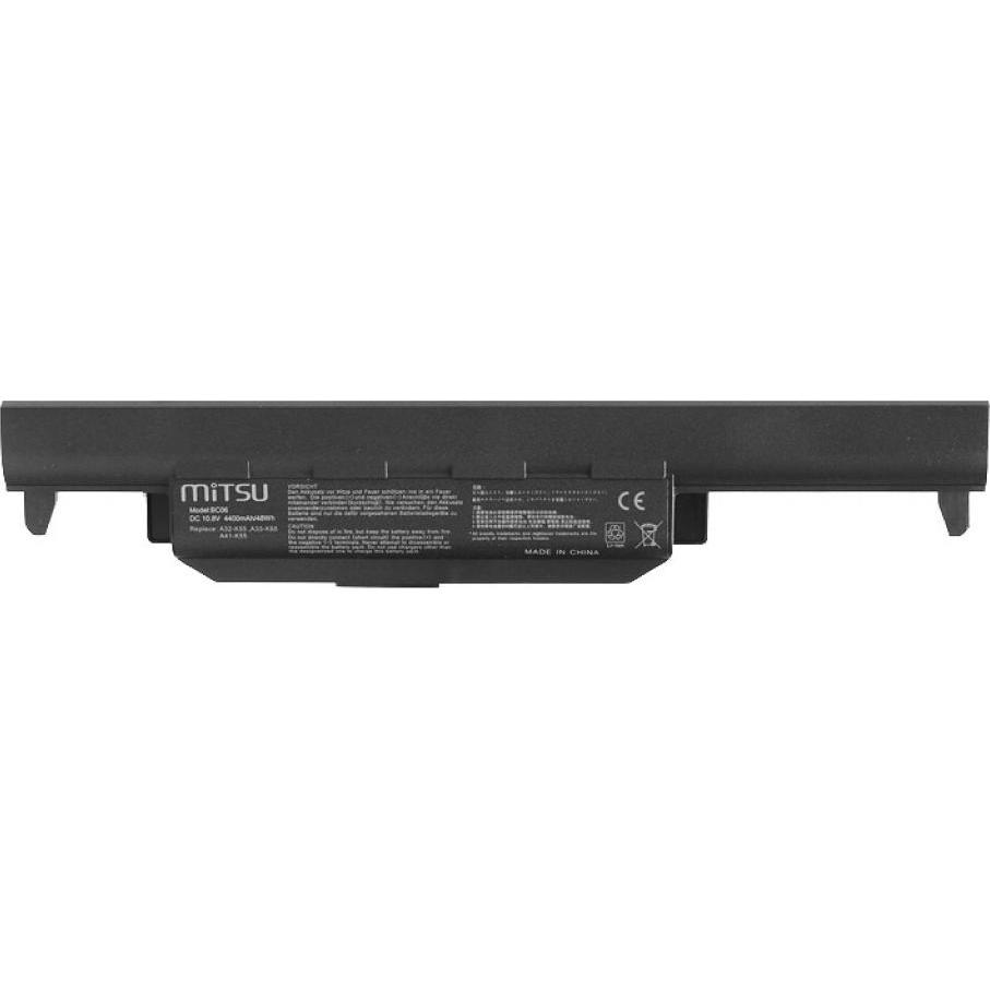 Mitsu BATTERY BC/AS-K55 (ASUS 4400 MAH 48 WH) - Batterie - Batterie - Batterie (6 Zellen, 4400 mAh) (BC/AS-K55)