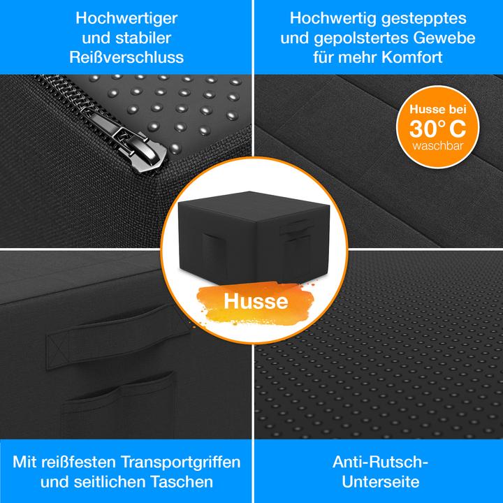 Image du produit Bestschlaf Matelas pliable avec housse et sac de transport (90 x 200 cm, Noyau de mousse)