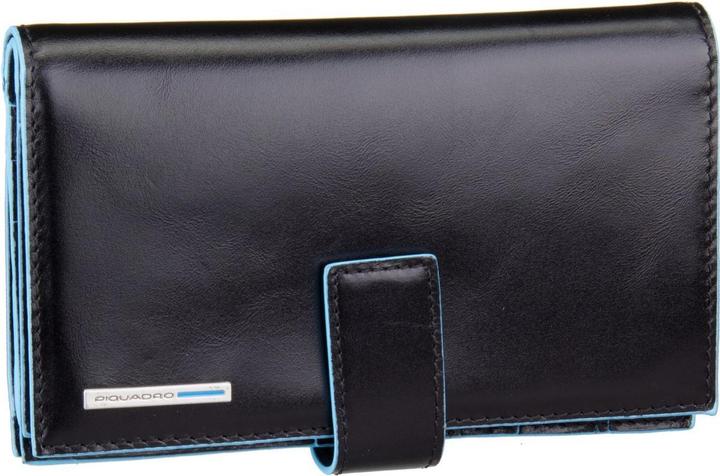 Actual product image Piquadro Blue Square - Ladies' Wallet with Coin Pocket
