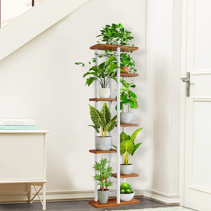 Actual product image QLFJ-FurDec Plant stairs 7 animal 8 pots