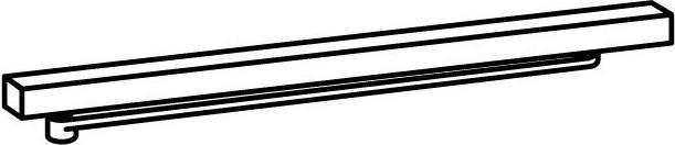 Actual product image Dormakaba Slide channel G-N for door closer TS 91/92/93 without hold-open device, black (Indoor)