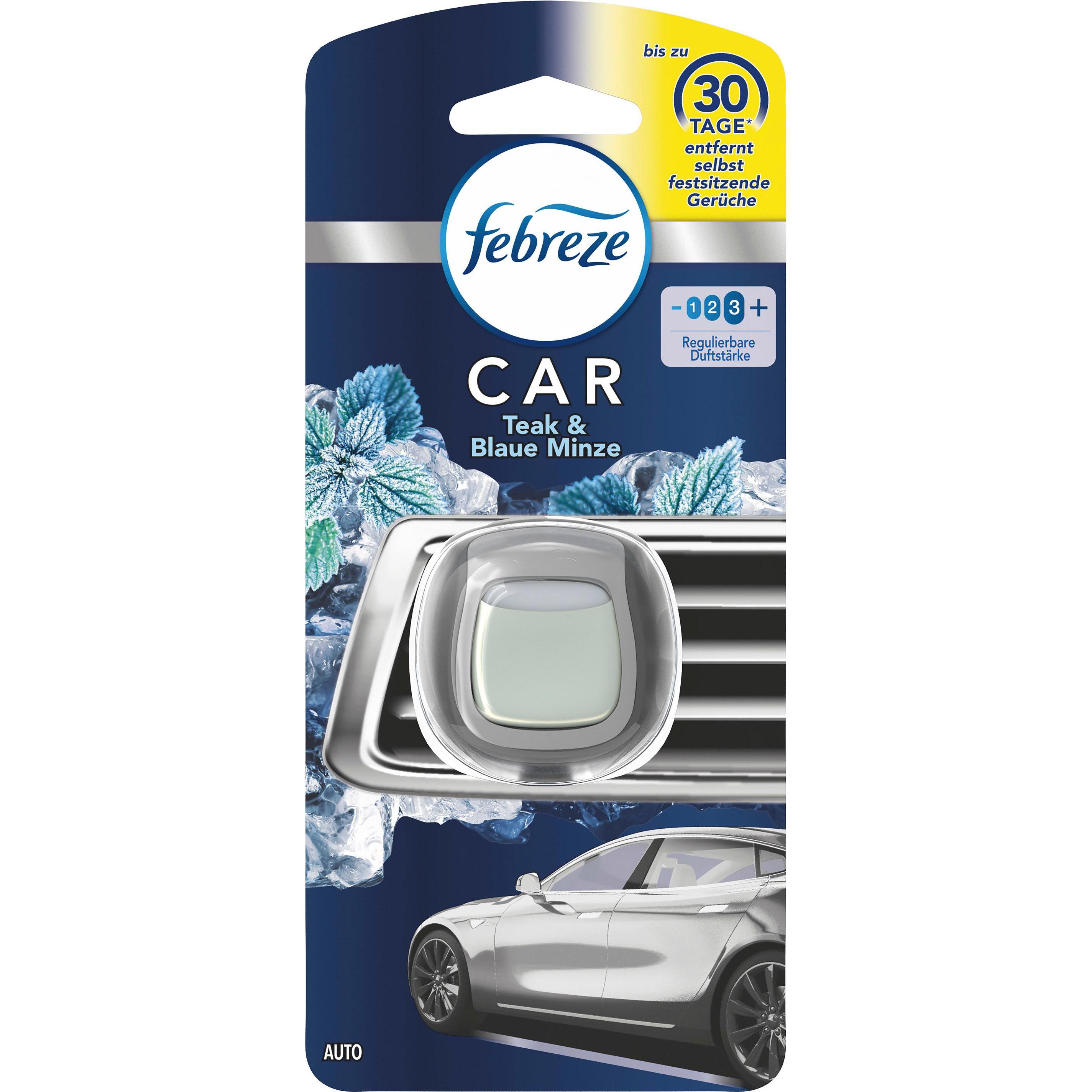 Febreze, Lufterfrischer, Auto Teak & Blaue Minze