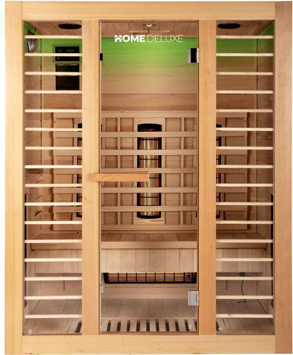 Image du produit Home Deluxe Cabine infrarouge SUNLIGHT L Deluxe - 153x110 cm pour 2-3 personnes - Spectre intégral