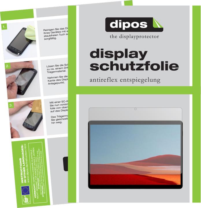 Produktbild Dipos Displayschutzfolie Antireflex (2 Stück, Microsoft Surface Pro X)