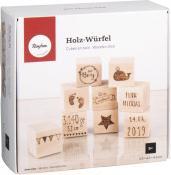 Image du produit Rayher Cubes en bois, naturel, 9 pièces