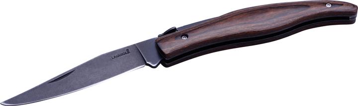 Actual product image Laguiole Fold.knife Black Blade Brown Wood Ars (12 cm)