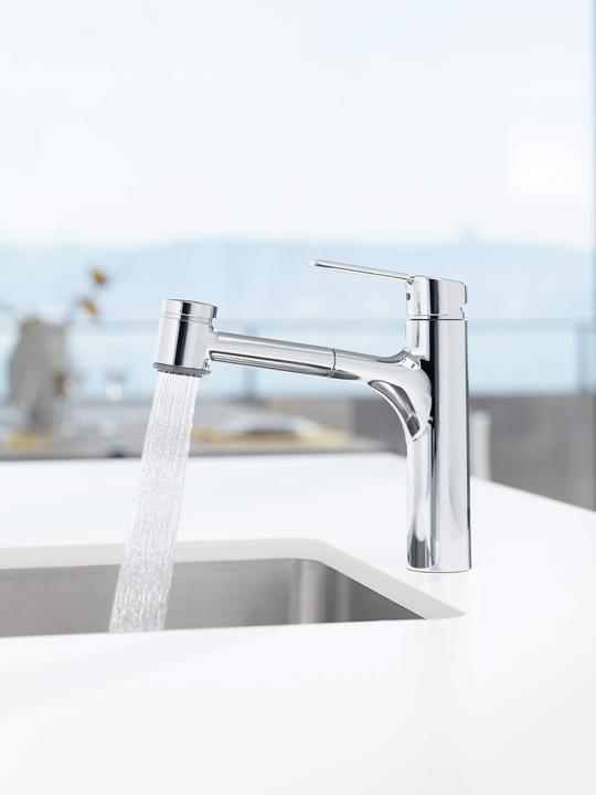 Actual product image Hansa Hansaronda Sink unit single-lever mixer, 5519, low-pressure, chrome-plated