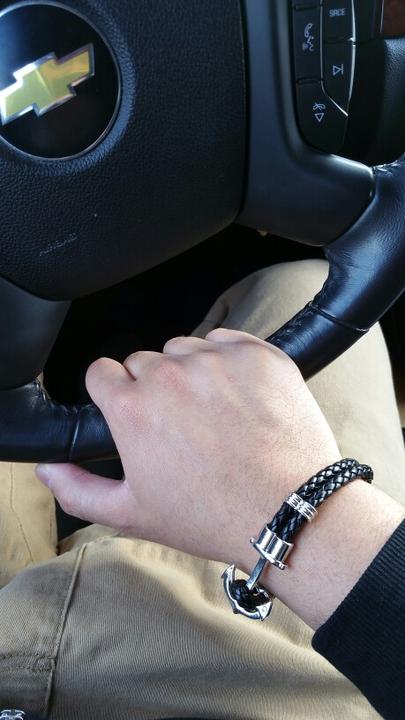 Produktbild PhoneLook Anker Seil Armband leather (Stoff)