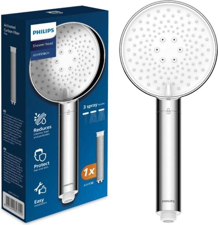 Immagine prodotto Philips ASH1516CH/10 Duschbrause mit Filter (3 Tipi di raggi)