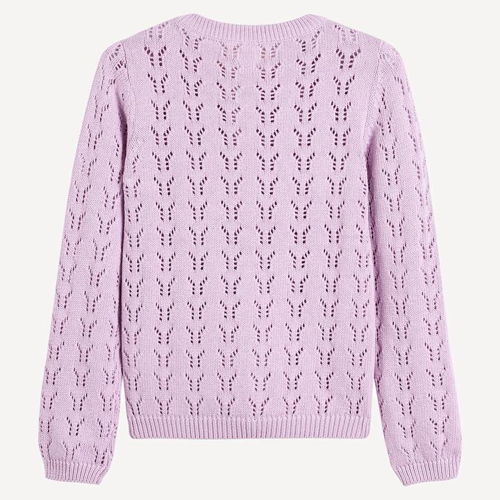 Actual product image La Redoute Collections Strickjacke mit Knopfverschluss und Ajourmuster (104)