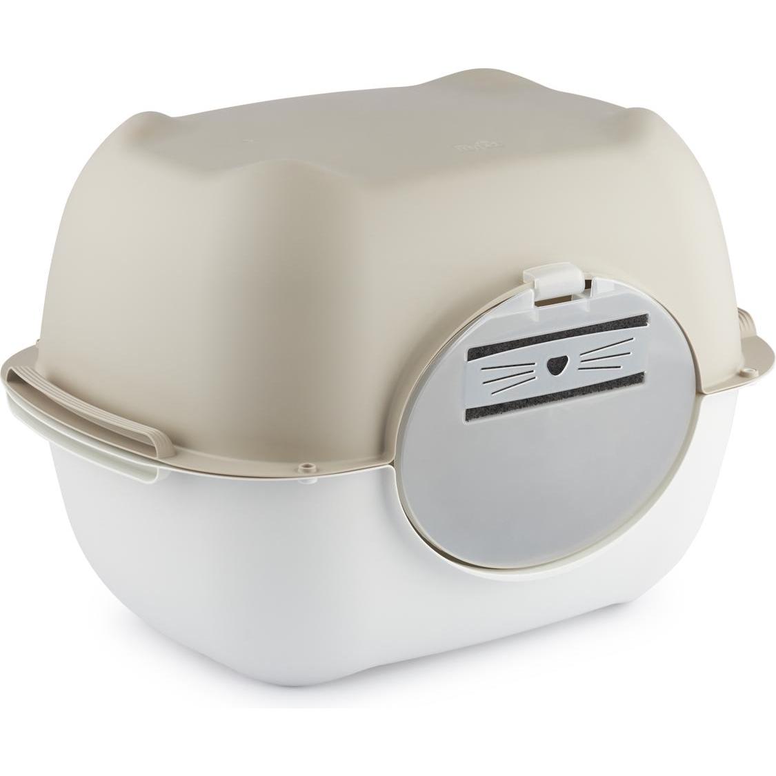 Comparer les prix de Rotho Set Katzentoilette 3 Tlg. BELLA farbig sortiert V2 (Bac à litière fermé), Bac à litière pour chat