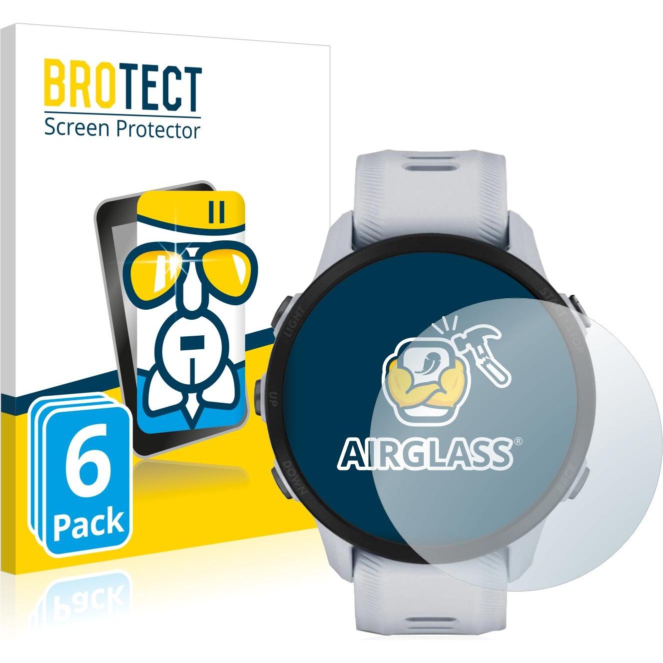 BROTECT AirGlass Panzerglasfolie, Smartwatch Schutzfolie, Transparent