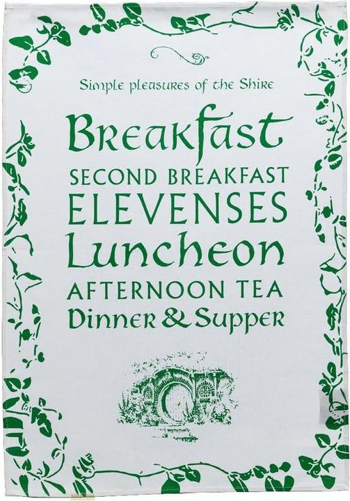 Weta Workshop Le Seigneur des Anneaux torchons Simple Pleasures of the Shire 72 cm (72 x 50 cm)