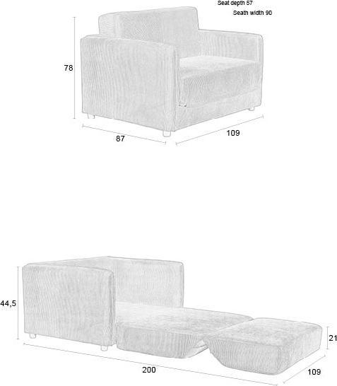 Immagine prodotto Zuiver Jopie Sofàdat Beige