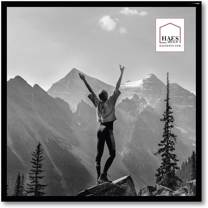Produktbild Haes Deco Deco Kunststoff-Fotorahmen 30x30 cm EF13B Easy Frame Schwarz (30 x 30 cm)