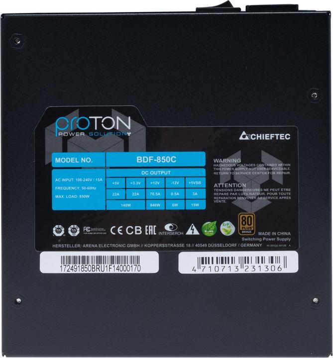 Image du produit Chieftec Proton (850 W)