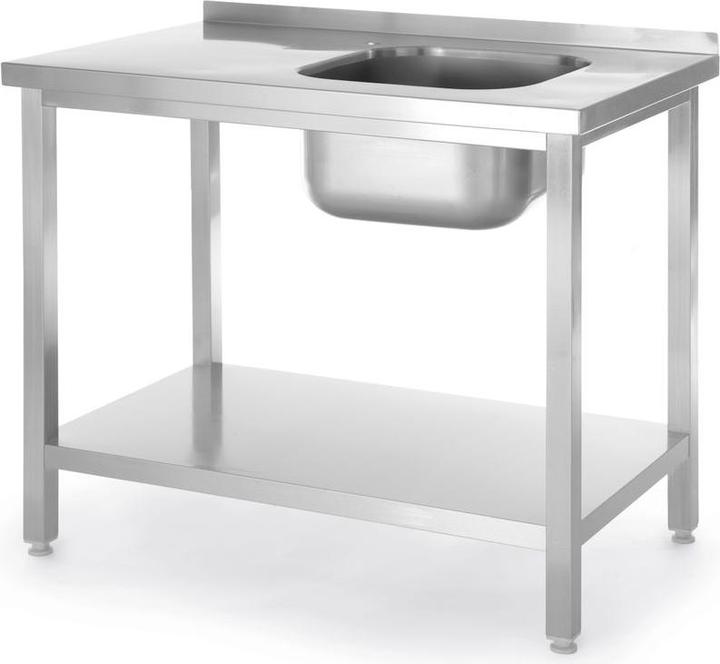 Hendi Tavolo con lavabo a destra 800x600x850 mm Budget