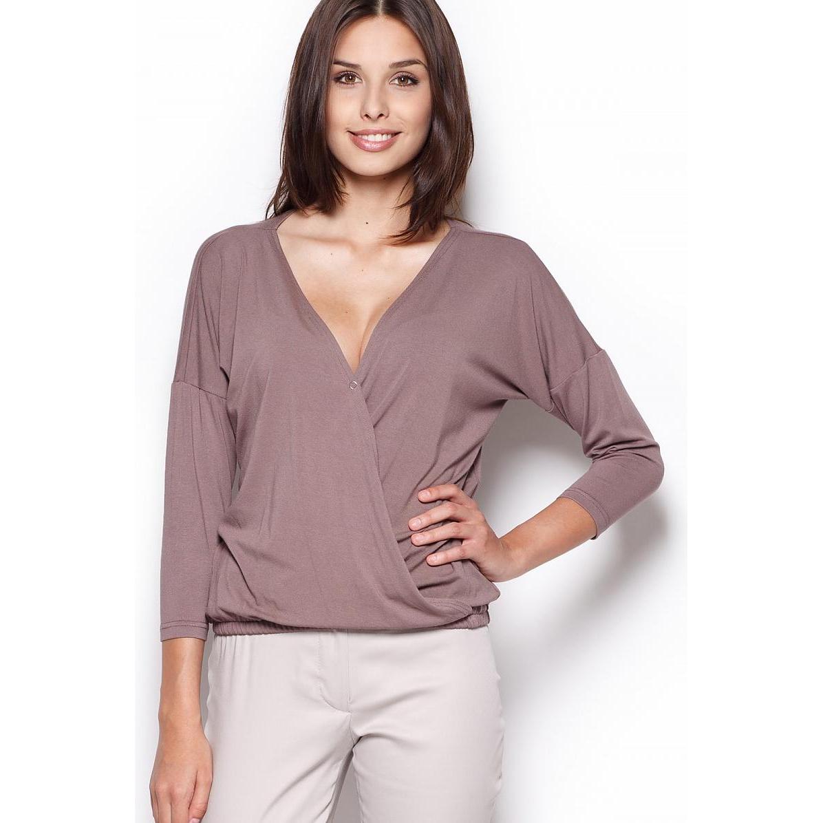 Figl, Damen, Bluse, Bluse, Braun, (S)