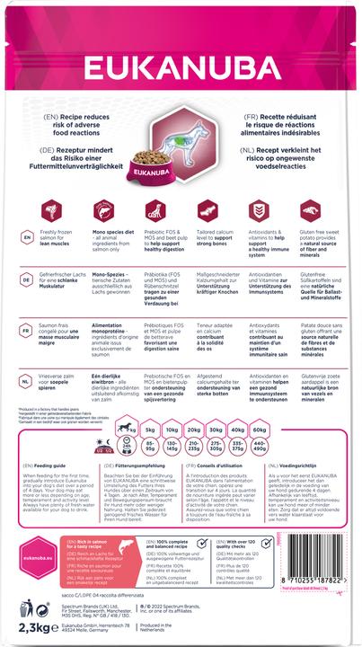 Produktbild Eukanuba Daily Care Adult Monoprotein Lachs (Adult, 1 Stk., 2300 g)