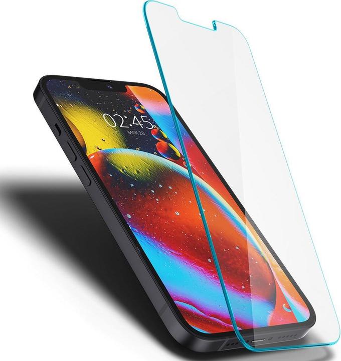 Image du produit Spigen EZ FIT Protecteur d'écran en verre trempé avec cadre de montage Apple iPhone 13 Mini 2pack (2 pièce(s), Apple iPhone 13 mini)