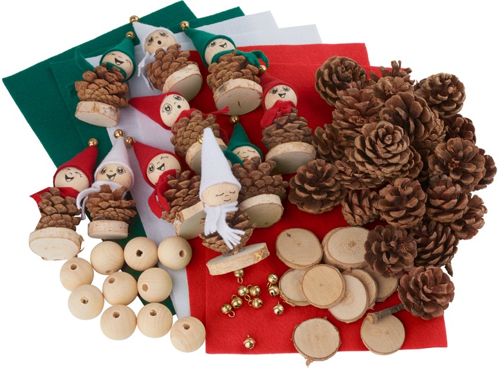 Actual product image VBS Craft set "Fir cone gnome", 10 pieces