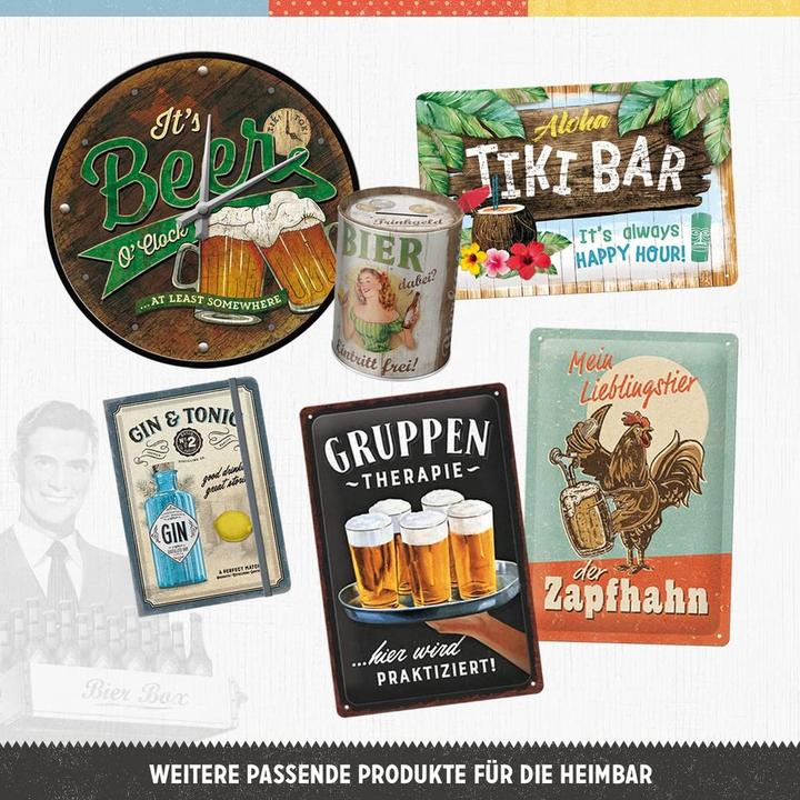 Actual product image Nostalgic-Art Merchandising Petrol station sign beer 20 x 30 cm, metal