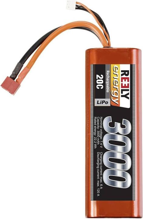 Produktbild Reely Modellbau-Akkupack (LiPo) 7.4 V 3000 mAh Zellen-Zahl: 2 20 C Stick Hardcas (7.40 V, 3000 mAh)