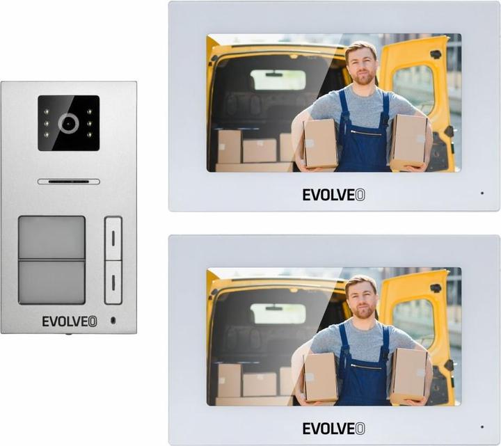 Produktbild Evolveo DoorPhone AP2-2 drátový videotelefon pro dva byty s aplikací (Kabelgebunden, WLAN)
