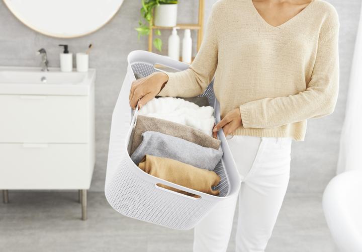 Produktbild Rotho Basket Laundry Brisen 41l White Color (41 l)