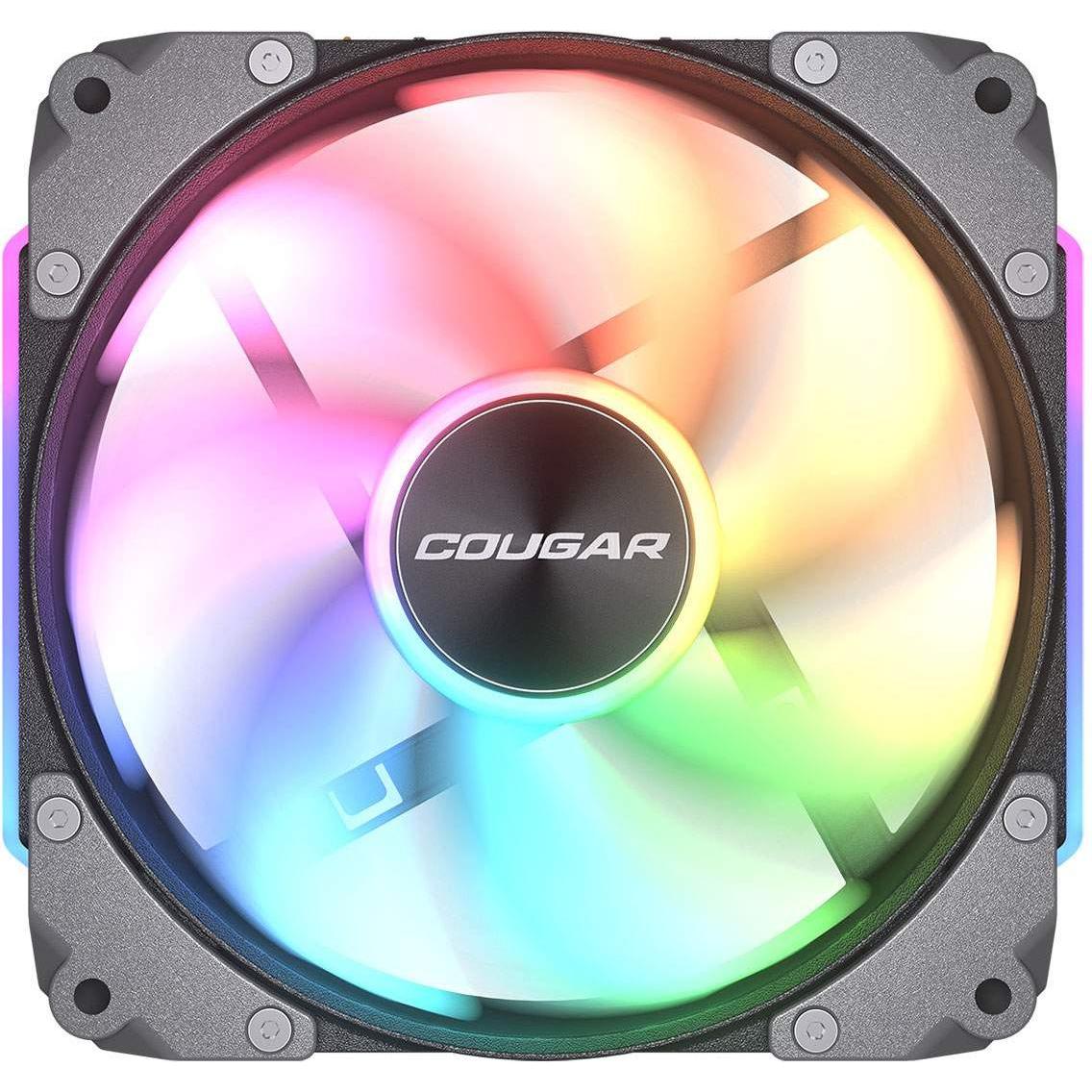 Cougar Ventilateur de boitier Apolar RGB - 12cm (Noir) (120 mm, 1 x), PC Lüfter, Schwarz